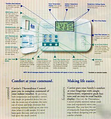 Carrier thermidistat control part# tstatccprh-01B