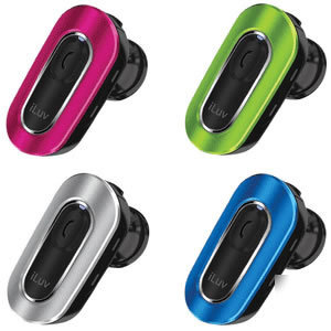 Jwin jv-i-316BLU-microsized bluetooth headset b - w/ 2 