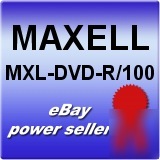 Maxell mxl-dvd-r/100 16X pc spindle write once disc 120