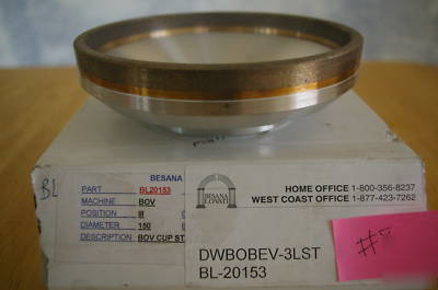 New glass processing diamond wheels - besana lovati