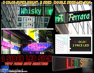 2 sided led message sign (double sided)- D53X15-rbp