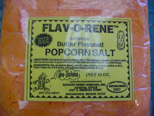 Flav-o-rene btr popcorn SALT1LB cs.11.75 machines