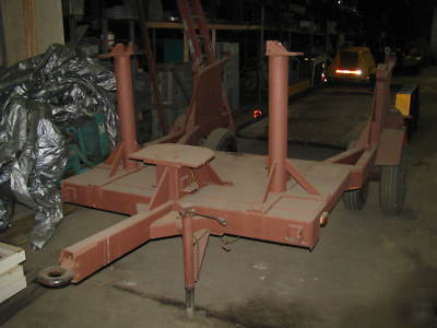 Heavy duty wire reel trailer