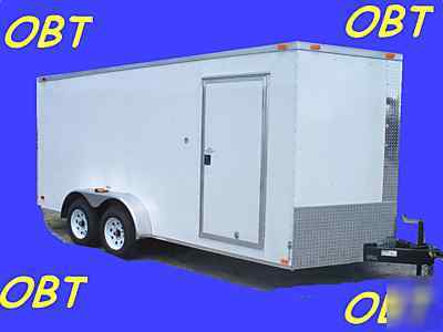 New enclosed trailer 7X16 w/ramp 7 x 16 cargo trailer