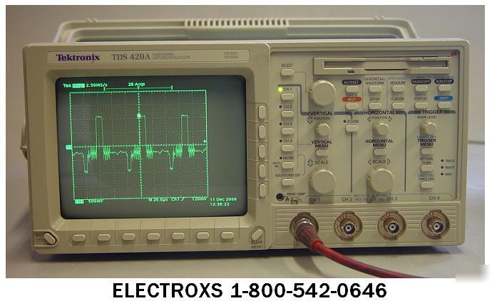 Tektronix tds 420A digital scope options: 5,13,1F,1M,2F