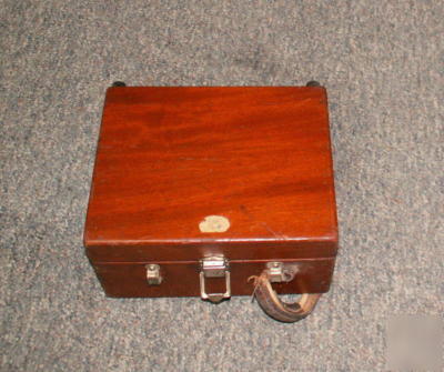 Weston 370 ac & dc ammeter vintage antique wood box 