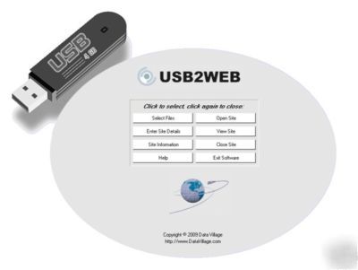 Flash external usb harddrive web publishing utility