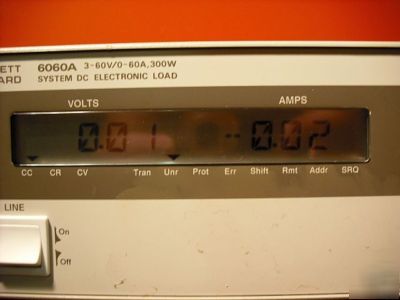 Hp 6060A 300 watt dc electronic load (reduced )