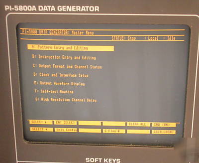 Pulse instruments pi-5800A data generator,extra looping