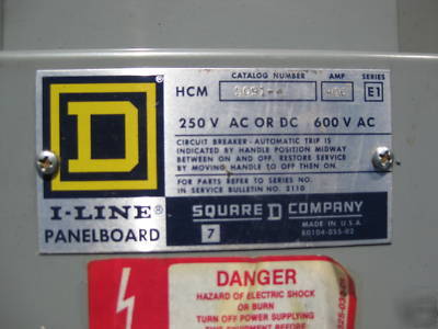 Square d i-line 3R main lug panelboard 400 amp 600V 3P