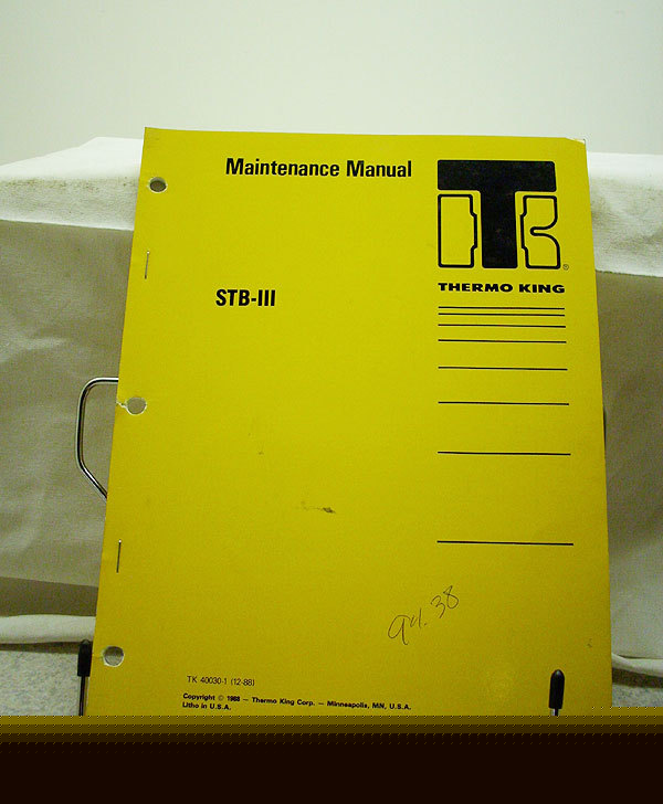 Thermo king stb-iii refrigeration maintenance manual