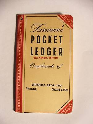 Vintage john deere farmer's pocket ledger 83RD edition