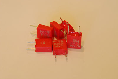 Wima polyester capacitors MKS2 0.068UF 68NF 250V - 6PCS
