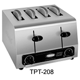 Hatco tpt-208 toaster, pop-up, electric, 4 slots, indiv