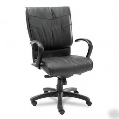 Alera dalton series high back leather office chair