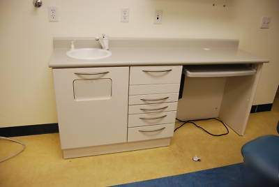 Dental xray light island central cabinet w/ adec lights