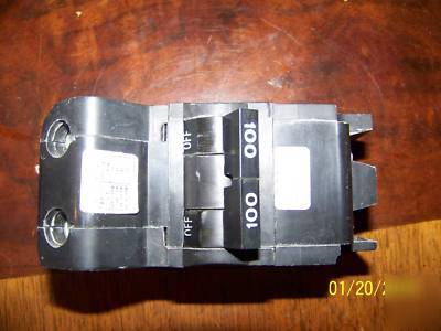 Fpe federal pacific type nb 100 amp 2 p circuit breaker