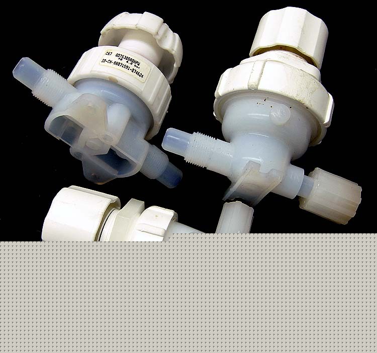 Lot 3 entegris gemu teflon diaphragm pneumatic valve