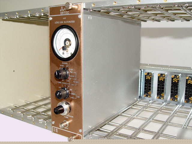 Ortec model 449 log lin ratemeter nim bin module