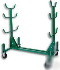 Mobile conduit & pipe rack with casters greenlee #668
