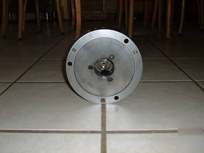 Three jaw metal lathe chuck - plain back