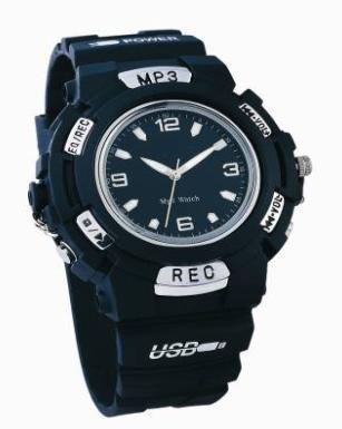 2GB usb wristwatch recorder MP3 player & voice record