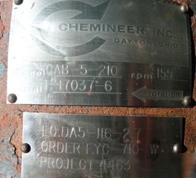 Chemineer 1000-gallon reactor