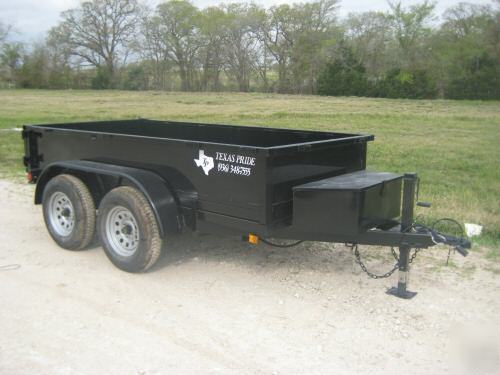 New 2010 texas pride 5'X10' dump trailer, 7K gvwr 