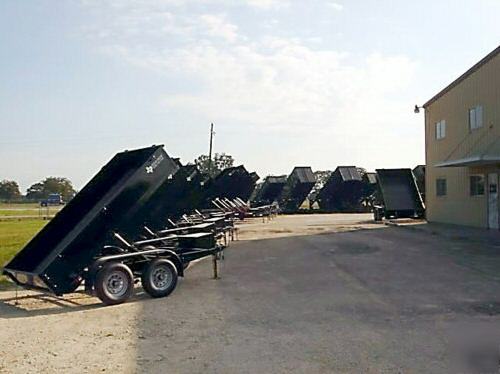 New 2010 texas pride 5'X10' dump trailer, 7K gvwr 
