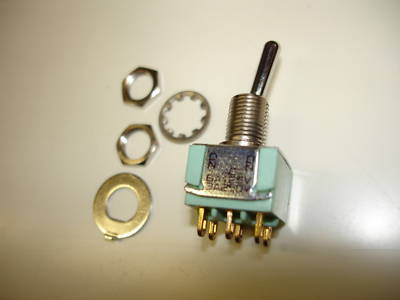 New aircraft toggle switch, 10 alcoswitch mini dpdt 