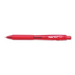 New wow retractable ballpoint pen, red brl, red ink...