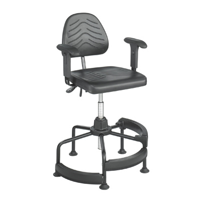 Safco taskmaster deluxe industrial chair t-pad arms