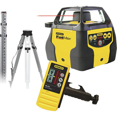 Stanley fatmax self-level rotary laser level tripod/rod