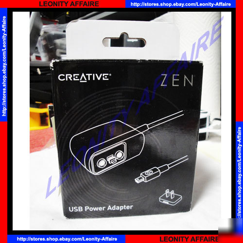 New creative zen usb power adapter zen x-fi 2 mx MP3 
