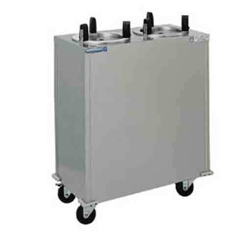 Delfield CAB2-650 mobile enclosed plate dispenser, two 