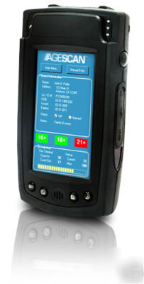 Handheld id scanner - age verifier for id verification