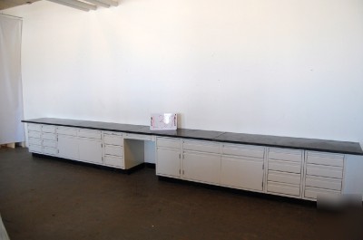 Lab laboratory cabinet w/ counter tops 19'