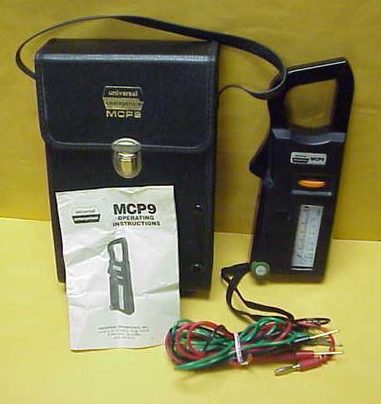 Universal enterprises MCP9 analog clamp-on meter w case