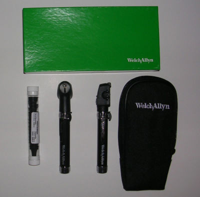Welch-allyn pocketscope jr otoscope ophthalmoscope set