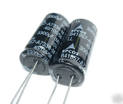 Epcos B41857 electrolytic capacitors 3,300UF / 35V ll