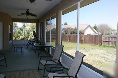(4) aluminum screen porch patio enclosure panels mint