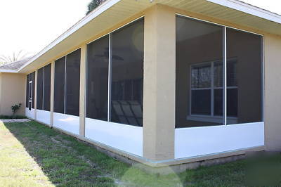 (4) aluminum screen porch patio enclosure panels mint