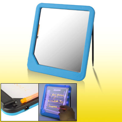 Blue light-up clear note memo menu message board