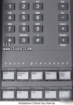 Dictaphone 0421 c-phone digital station w/barcode wand