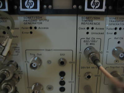 Hp 75000 E1401A w cards sonet/sda E1663A, E1420B E1671A