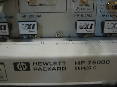 Hp 75000 E1401A w cards sonet/sda E1663A, E1420B E1671A