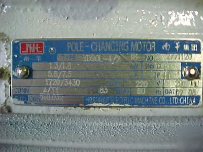 Motor, main drive for #100-1527 nantong milling machine