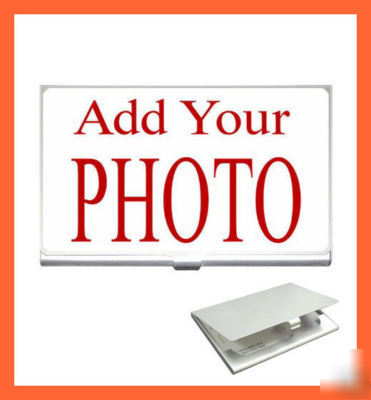 New personalise add your image business card holder