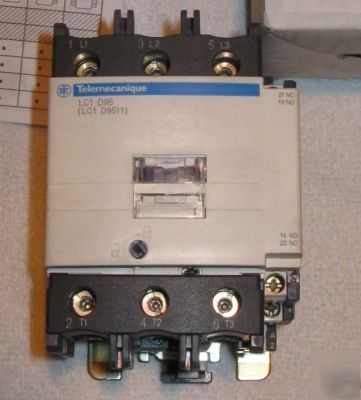 Telemecanique LC1D95 F7 contactor 480V 60HP not used