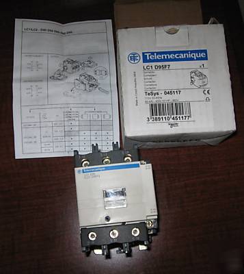 Telemecanique LC1D95 F7 contactor 480V 60HP not used